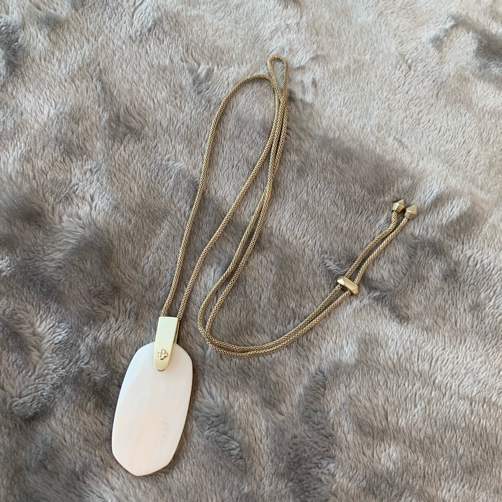 Kendra Scott Gold and Cream Necklace